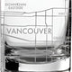 Cuisivin - 10.8 Oz Vancouver Map Whisky Glass, Pack of 6 - 8470VAN.BK