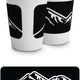 Cuisivin - 11.8 Oz Black Velour Mountains Porcelain Mug - 6601VMOUBL