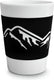 Cuisivin - 11.8 Oz Black Velour Mountains Porcelain Mug - 6601VMOUBL