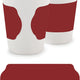 Cuisivin - 11.8 Oz Velour Band Porcelain Mug Red Band - 6601VRD