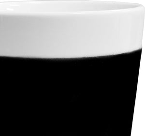 Cuisivin - 13.8 Oz Velour Black Band Porcelain Mug with Handle - 6603VBL