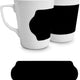 Cuisivin - 13.8 Oz Velour Black Band Porcelain Mug with Handle - 6603VBL