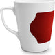 Cuisivin - 13.8 Oz Velour Red Porcelain Mug with Handle - 6603VRD