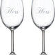 Cuisivin - 15.25 Oz Hers & Hers Red Wine Glasses, Set Of 2 - 8462HERS