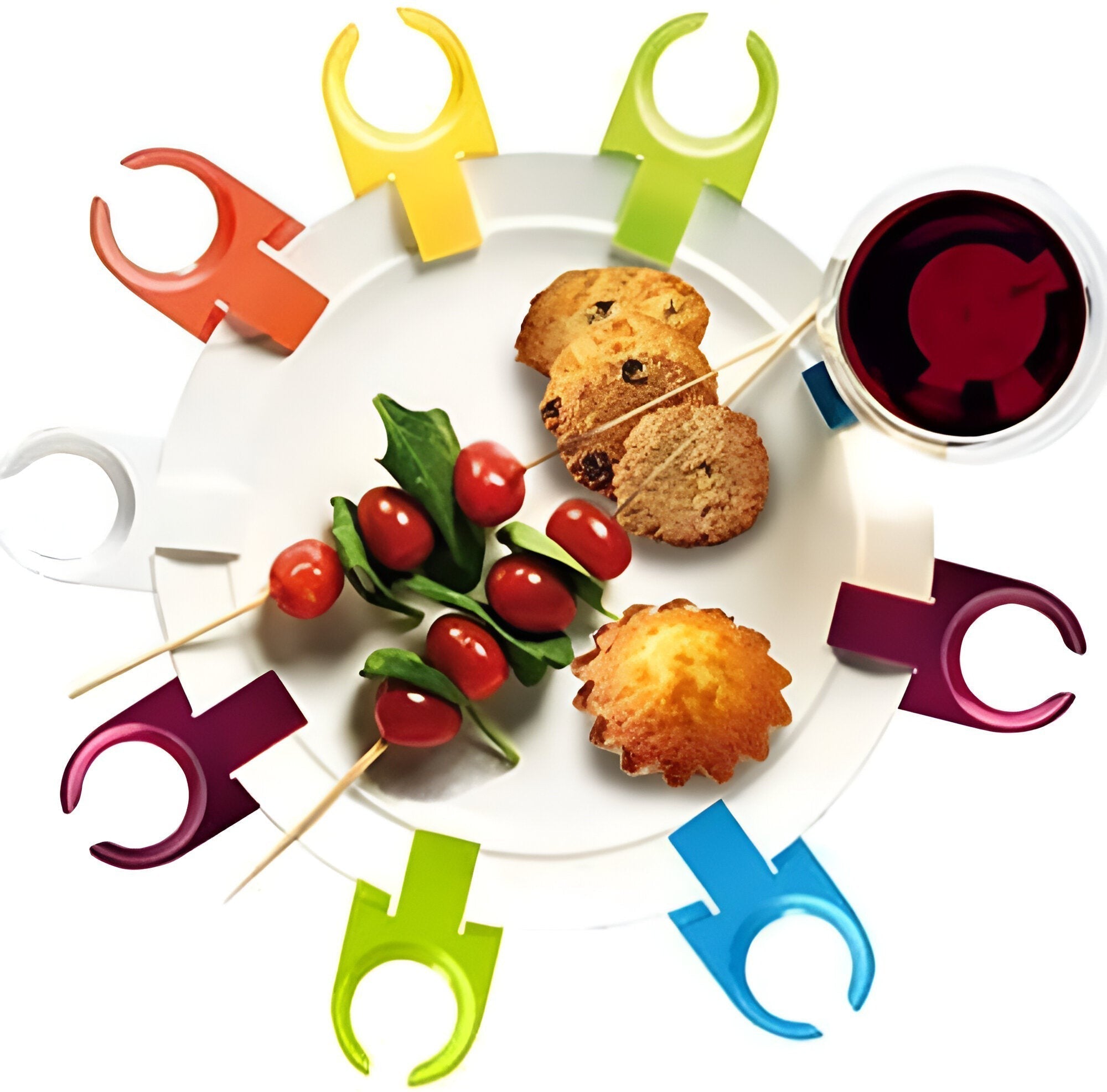 Cuisivin - Cuisivin Stemware Plate Clips, Pack Of 6 - 3306