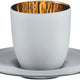 Cuisivin - Eisch 3.38 Oz White Cosmo Espresso Cup with Saucer Gift Tube - 109.7