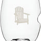 Cuisivin - Govino 16 Oz Muskoka Glasses with Chair Print - 3150MUSK