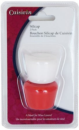 Cuisivin - Red & Whhite Silicap, Set of 2 - 3311