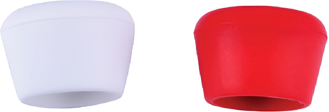 Cuisivin - Red & Whhite Silicap, Set of 2 - 3311