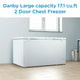 Danby - 17.1 Cu. Ft. Two Door Chest Freezer - DCFM171A1WDB