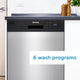 Danby - 18″ Wide Built-In Dishwasher In Stainless Steel - DDW1804EBSS