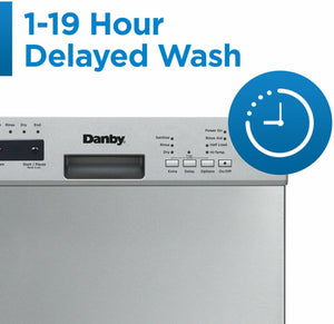 Danby - 18″ Wide Built-In Dishwasher In Stainless Steel - DDW18D1ESS