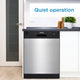 Danby - 24" Built-In Dishwasher With Stainless look - DDW2404EBSS