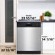 Danby - 24" Built-In Dishwasher With Stainless look - DDW2404EBSS