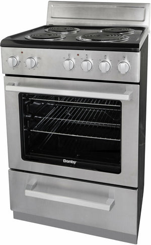 Danby - 24" Wide Electric Range In Stainless Steel With FSE Coil - DERM240BSSC