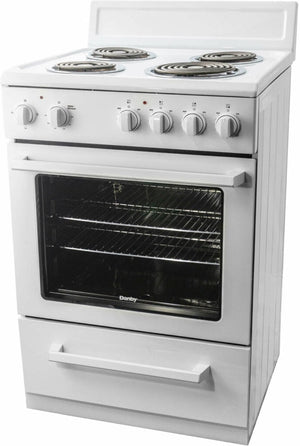 Danby - 24″ Wide Electric Range In White - DERM240WC