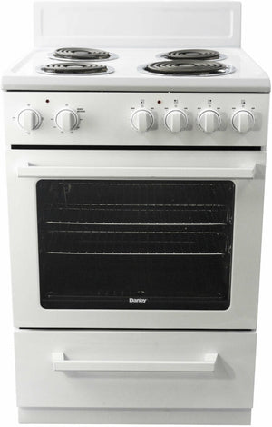 Danby - 24″ Wide Electric Range In White - DERM240WC