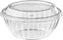 Darnel - 32 Oz Clear Plastic Bowls with Lids Combo, Pack of 100 - D773200SP