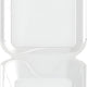 Darnel - 8.4" x 8.4" x 2.8" Foam White Medium Hinged Container, Pack of 200 - DU4051101