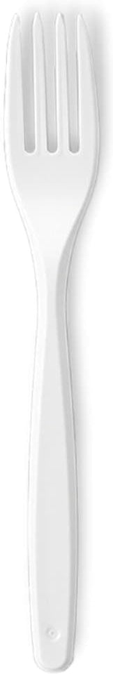 Darnel - Bistrot White Heavy Weight Plastic Cutlery Fork, Pack of 1000 - D91210001