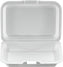 Darnel - Heavy Duty Rectangular White Foam Hinged Container, Pack of 200 - DU403101H