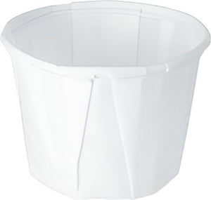 Dart - 0.5 Oz Solo White Paper Portion Cups, Pack of 250 - 050-2050