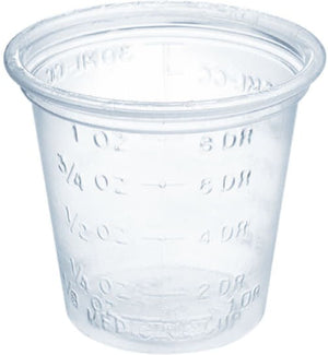 Dart - 1 Oz Clear Graduated Souffle Plastic Portion Cups, Pack of 5000 - P101M