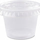 Dart - 1 Oz Clear Plastic Portion Cups, 2500/Cs - Pack of 100