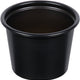 Dart - 1 Oz Solo Souffles Black Plastic Portion Cups, Pack of 250 - P100BLK