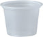 Dart - 1 Oz Solo Souffles Translucent Plastic Portion Cups, Pack of 250- P100N