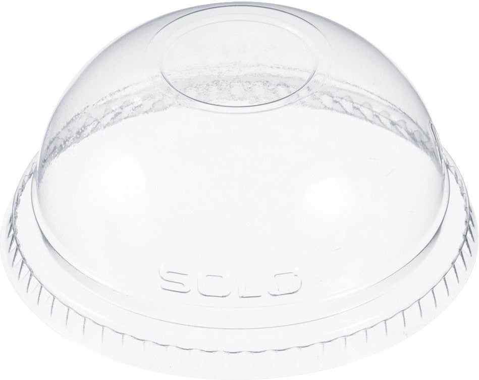 Dart - 10 Oz Clear Dome Lid No Hole fits Cold Plastic Cups, Pack of 1000 - DNR610