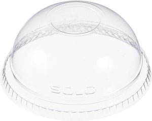 Dart - 10 Oz Clear Dome Lid No Hole fits Cold Plastic Cups, Pack of 1000 - DNR610