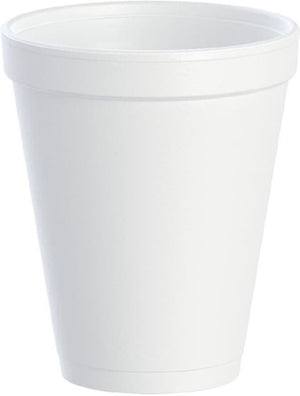 Dart - 10 Oz EPS Foam J Cups, Pack of 1000 - 10J10