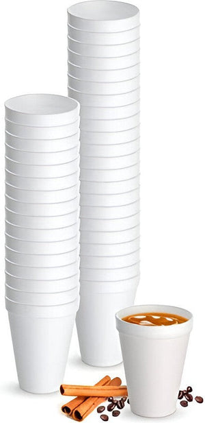 Dart - 10 Oz EPS Foam J Cups, Pack of 1000 - 10J10