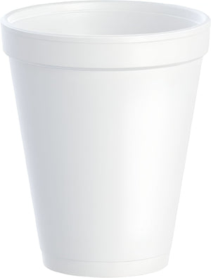 Dart - 10 Oz EPS Foam J Cups, Pack of 1000 - 10J12