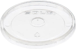 Dart - 12 Oz Clear Vented Lid For Plastic Food Containers, Pack of 1000 - LVP512-0100