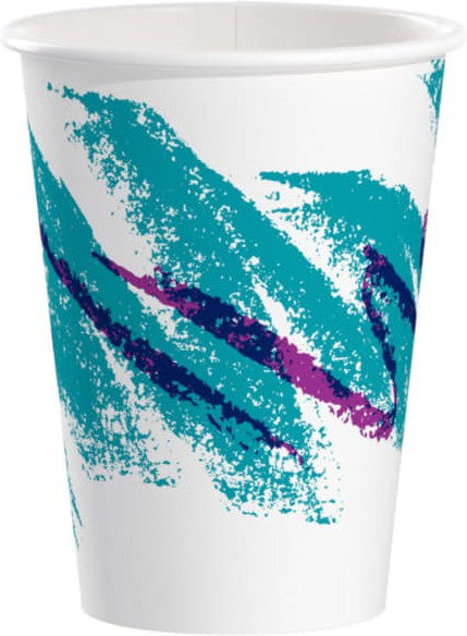 Dart - 12 Oz Solo Jazz Design Cold Paper Hot Cups, Pack of 1500 - PV12T-00055