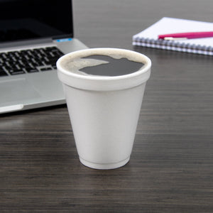 Dart - 12 Oz White EPS Foam Cups, 1000 Per Case - 12J16