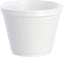 Dart - 12 Oz White EPS Foam Food Container, 500/Cs - 12SJ20