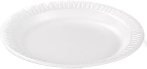 Dart - 16" Foam Plate, White Concorde Non-Laminated Foam Dinnerware, 1000/cs - 6PWC