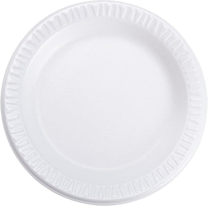 Dart - 16" Foam Plate, White Concorde Non-Laminated Foam Dinnerware, 1000/cs - 6PWC