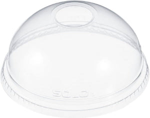 Dart - 16 Oz Clear Dome Lid 1in Hole Fits - 24 oz Plastic Cups, Pack of 1000 - DLR626