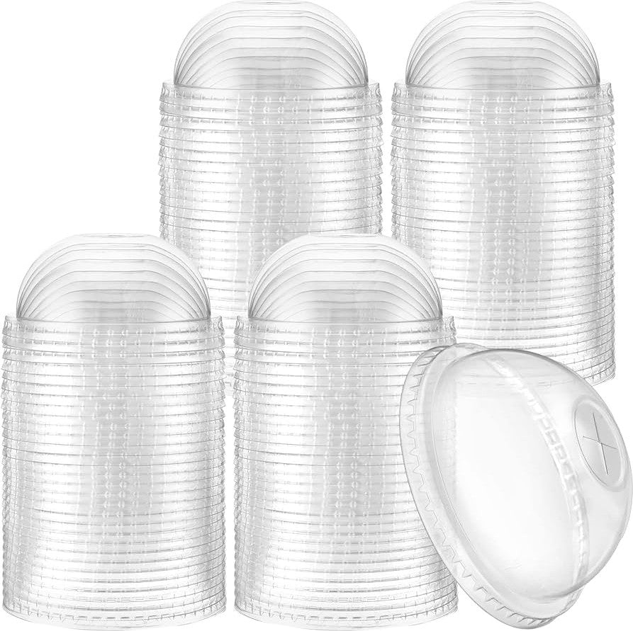 Dart - 16 Oz Clear Dome Lid 1in Hole Fits - 24 oz Plastic Cups, Pack of 1000 - DLR626