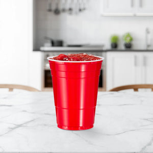 Dart - 16 Oz HIPS Plastic Red Cold Cup, 1000/Cs - P16RLR