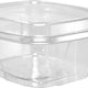 Dart - 16 Oz PET Plastic Tamper-Evident/Resistant Container with Clear Dome Lid - CH16DED