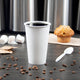 Dart - 16 Oz SSP Paper White Hot Cup, 1000/Cs - 316W-2050