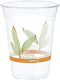 Dart - 16 Oz Solo Bare Eco-Forward RPET Ultra Clear Plastic Cups Leaf Design, 1000/cs - RTP16DBARE