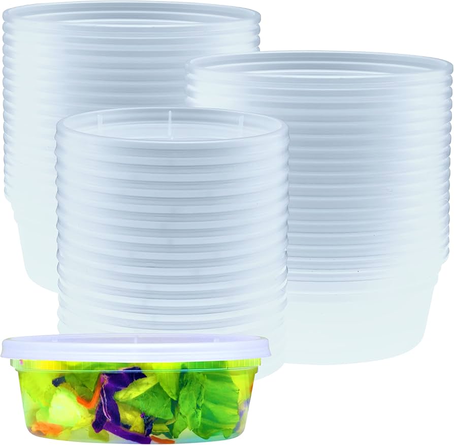 Dart - 16 Oz Solo Clear Deli Container Plastic Containers, Pack of 500 - DM16R-0090