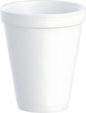 Dart - 16 Oz White EPS Foam J Cups, Pack of 1000 - 16J16