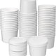 Dart - 16 Oz White Paper Container Combo, Pack of 250 - KHB16A-2050